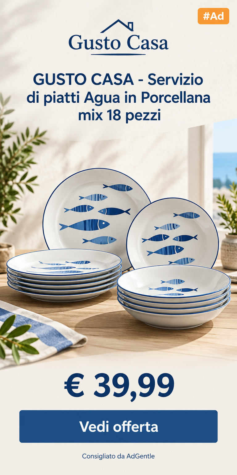 Gusto Casa piatti Agua